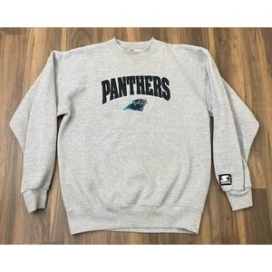 VTG Youth Starter USA NFL Carolina Panthers stitched crewneck sweatshirt XL